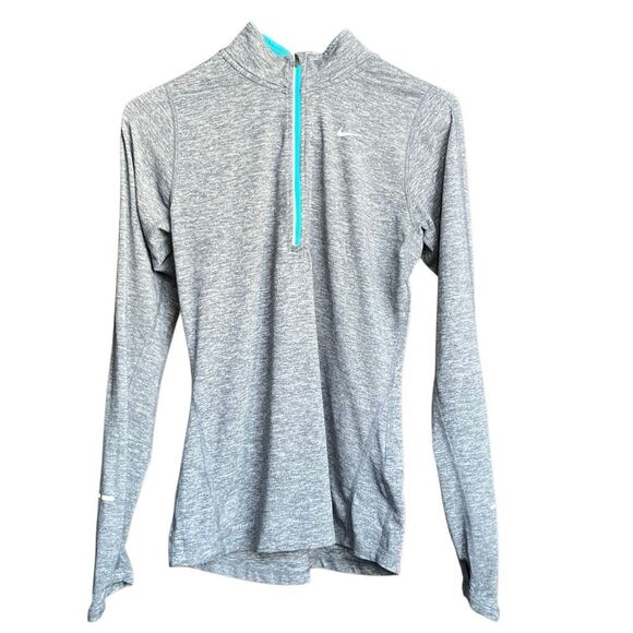 Nike Tops - Nike running quarter zip long sleeve Top XS with thumb holes #756